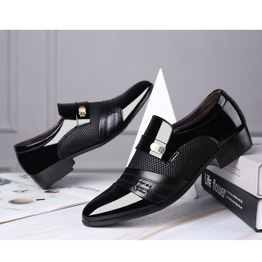 Men's shoes leather shoes men's casual shoes - ARCHSHOPE