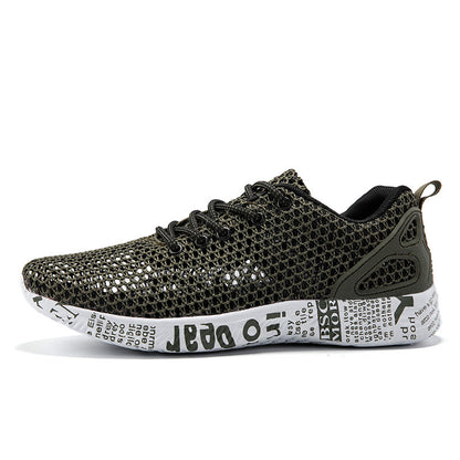 Lässige Herrenschuhe Atmungsaktive Sneakers Match Hollow Lace Board Schuhe