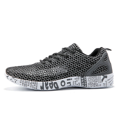 Lässige Herrenschuhe Atmungsaktive Sneakers Match Hollow Lace Board Schuhe
