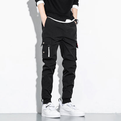 Koreanische lockere Sport-Cargohose aus Baumwolle
