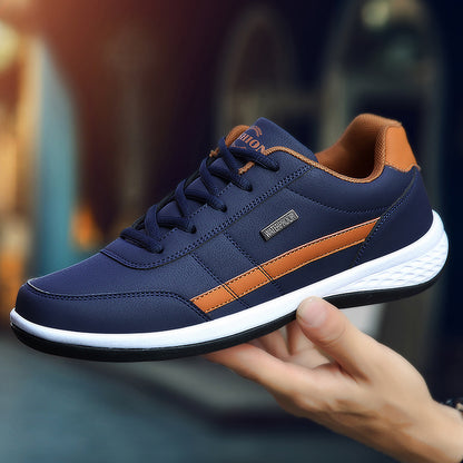 Casual Shoe Italienische atmungsaktive Freizeit männliche Sneakers rutschfeste Schuhe Männer vulkanisierte Schuhe