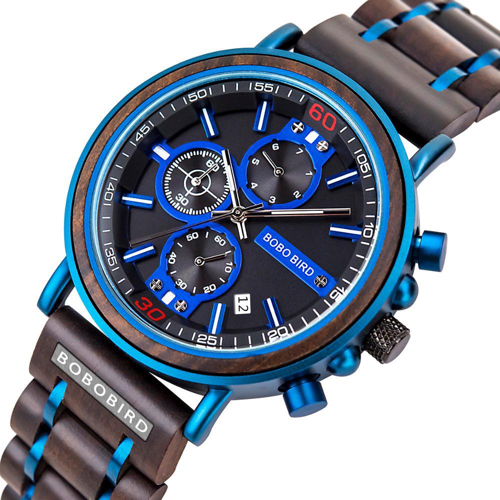 Men s Wooden Chronograph Watch - ARCHSHOPE