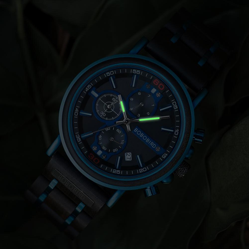 Men s Wooden Chronograph Watch - ARCHSHOPE