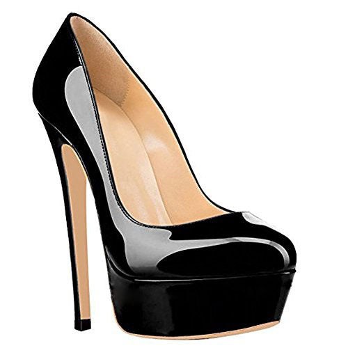 European And American Large Size High Heels Baotou Round Toe Women'S Shoes - ARCHSHOPE