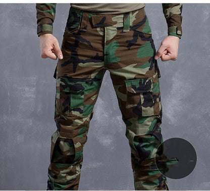 Pantalon tactique militaire quatre saisons CP Camouflage Noir Motif Python Grenouille Pantalon Salopette