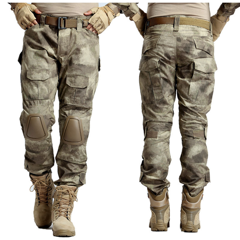 Pantalon tactique militaire quatre saisons CP Camouflage Noir Motif Python Grenouille Pantalon Salopette