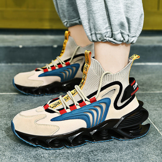 Blade Shoes Men Spring New Personality Trend Color Matching Casual Shoes Ins Breathable Sports Running Shoes Men - ARCHSHOPE