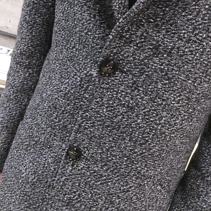 Außenhandelsdaten Verkaufen Durch Herbst Neue Mittellange Windjacke Koreanischen männer Wollmantel männer Große Größe Mantel Männlichen NF06