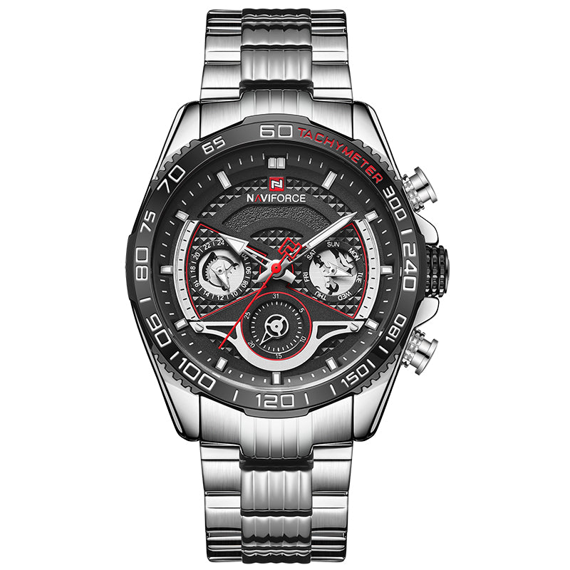 Lingxiang 9185 Men'S Watch Six-Pin Steel Band Watch Men'S Watch Calendar Watch Sports Watch - ARCHSHOPE