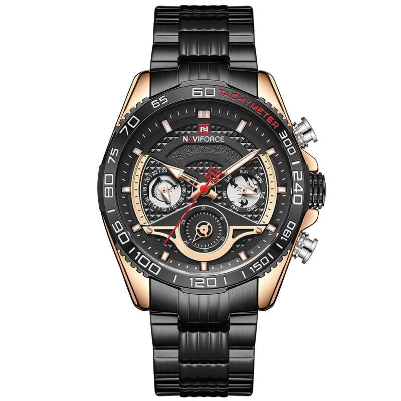 Lingxiang 9185 Men'S Watch Six-Pin Steel Band Watch Men'S Watch Calendar Watch Sports Watch - ARCHSHOPE