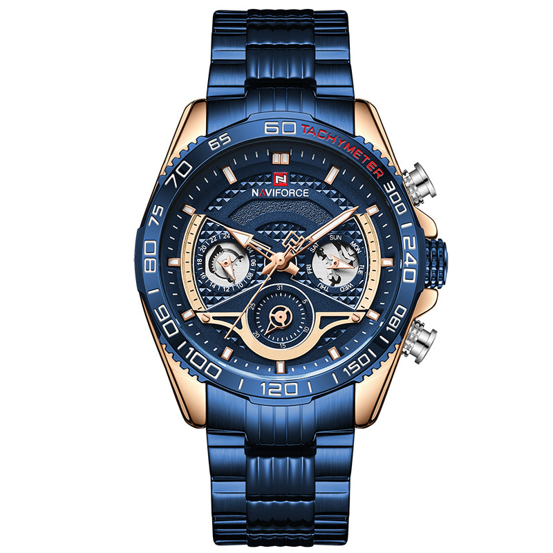 Lingxiang 9185 Men'S Watch Six-Pin Steel Band Watch Men'S Watch Calendar Watch Sports Watch - ARCHSHOPE
