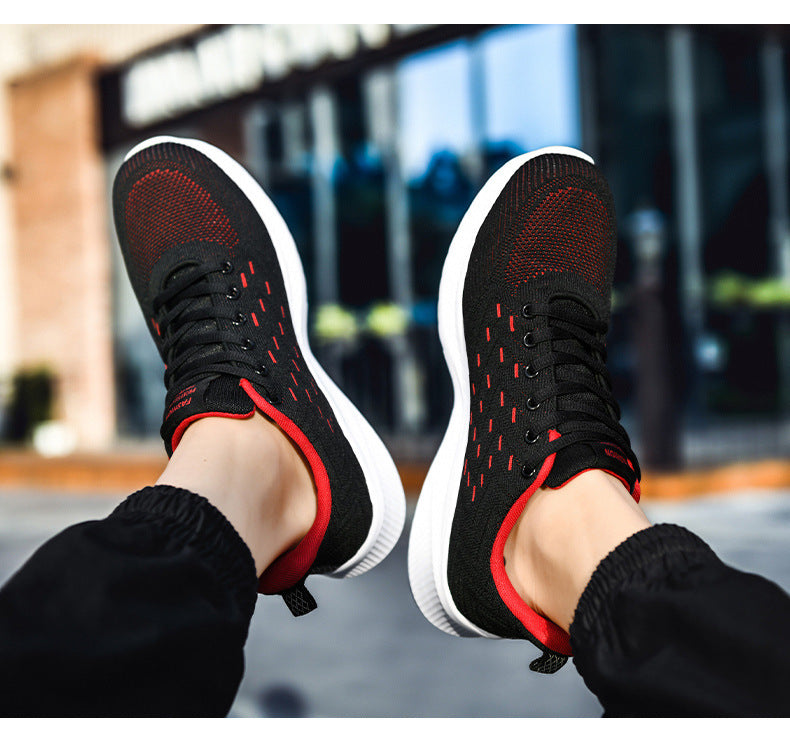 Sports Flying Woven Cold Sticky Ultraleichte Freizeit-Laufschuhe