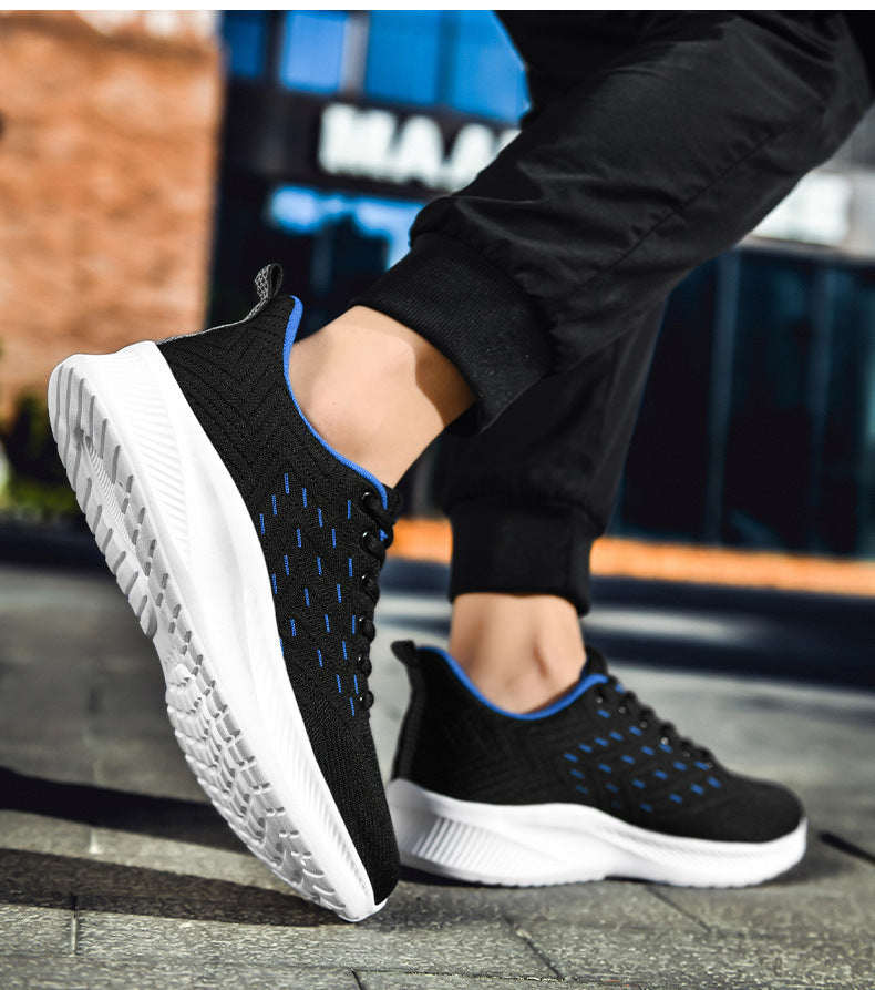 Sports Flying Woven Cold Sticky Ultraleichte Freizeit-Laufschuhe