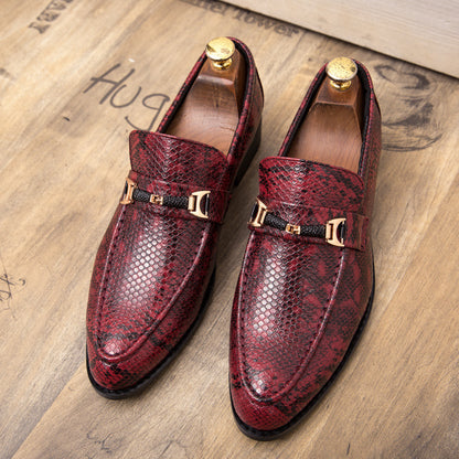 Chaussures pour hommes, chaussures en cuir pour coiffeurs rouges, chaussures de mariage pour hommes