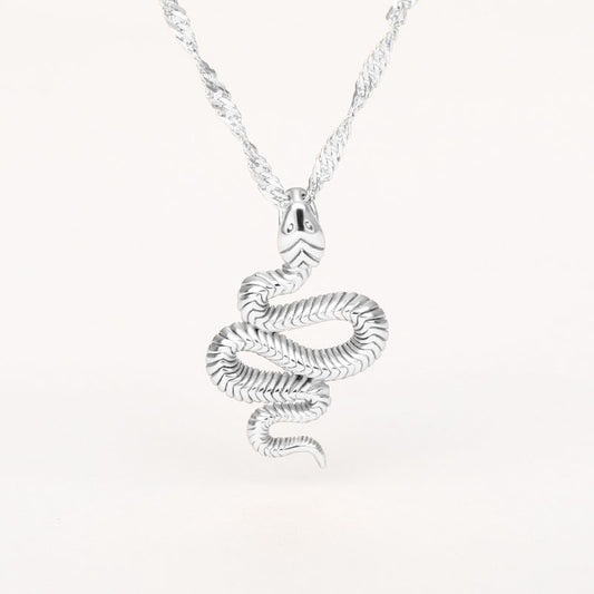 Stainless Steel Snake Necklaces For Women Men Gold Silver Color Zodiac Animal Neck Chain Male Female Pendant Necklace Jewelry - ARCHSHOPE