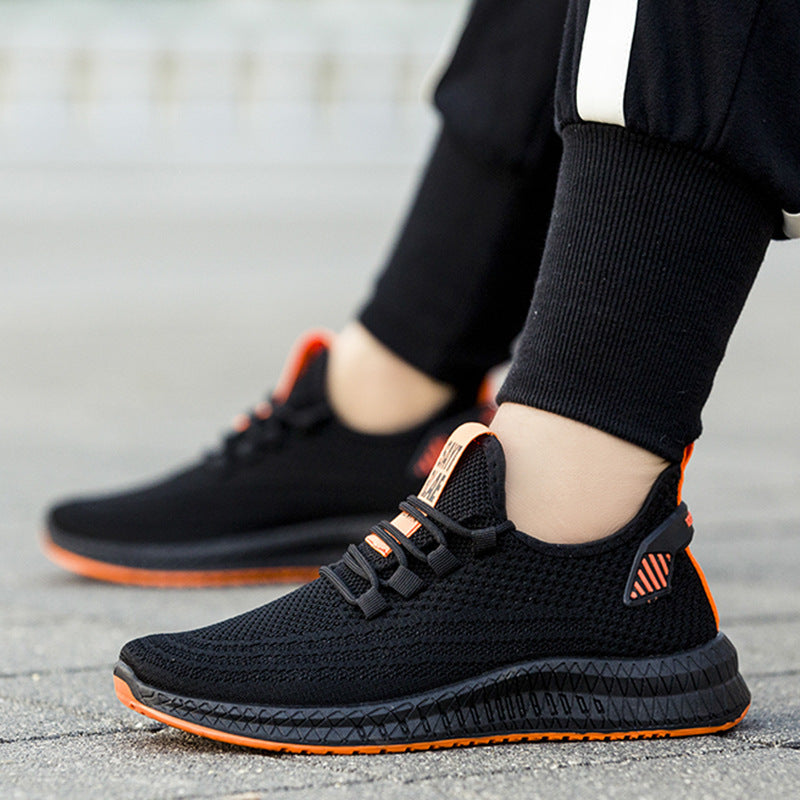 Chaussures pour hommes, baskets tissées volantes, chaussures décontractées