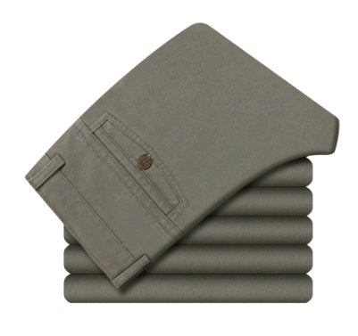 Herbst und Winter Herren Baumwolle Business Casual Herrenhosen mittleren und alten Alters lose gerade Werkzeug lange Hosen Papa