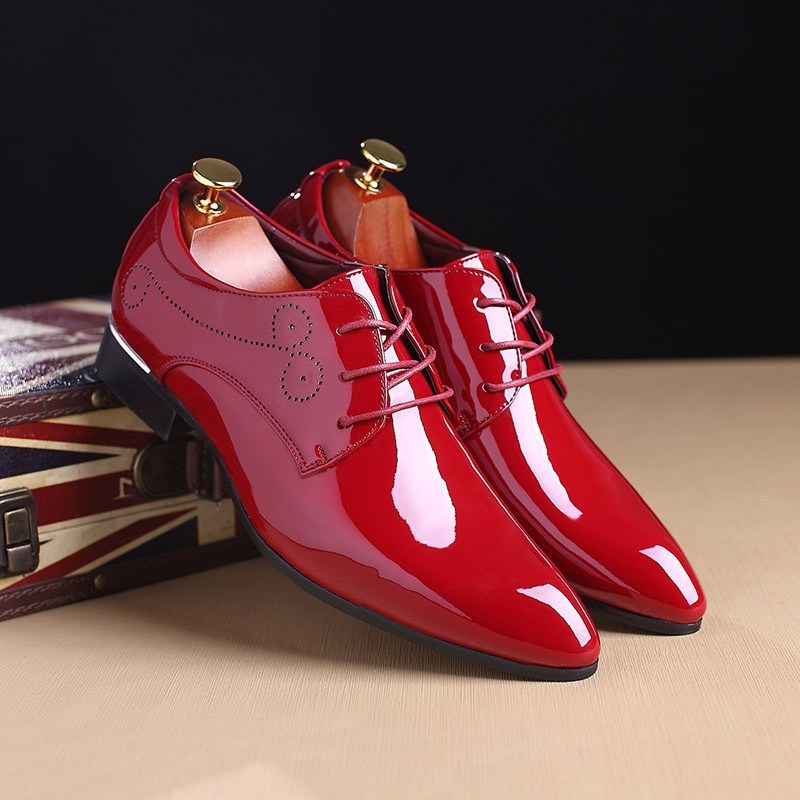 Men Leather Shoes Men Business Casual Dress Shoes Business Casual Leather Shoes Slip-on Black Driving Shoe For Men - ARCHSHOPE