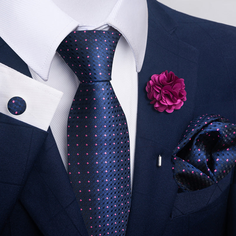 Men's Tie Suit Pocket Square Combo 8 - ARCHSHOPE