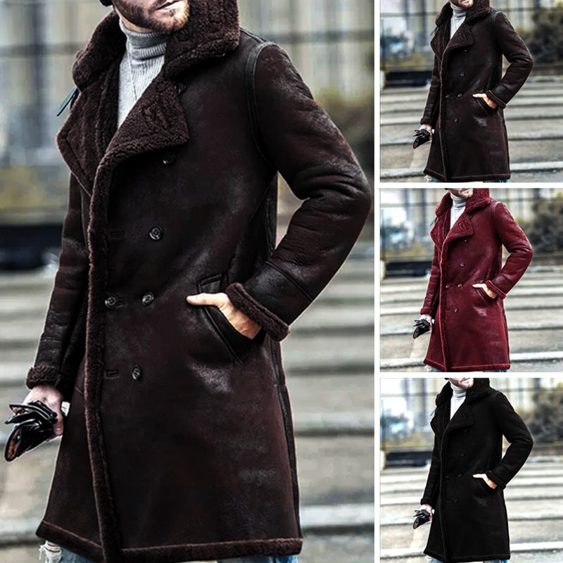 Manteau de fourrure rembourré pour homme