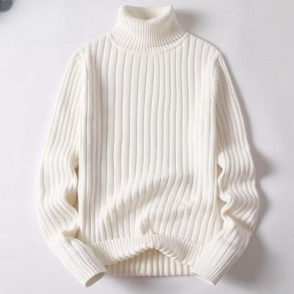 Pull col roulé chaud pour homme, polyvalent, idéal pour l'automne et l'hiver