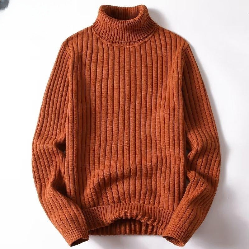 Pull col roulé chaud pour homme, polyvalent, idéal pour l'automne et l'hiver