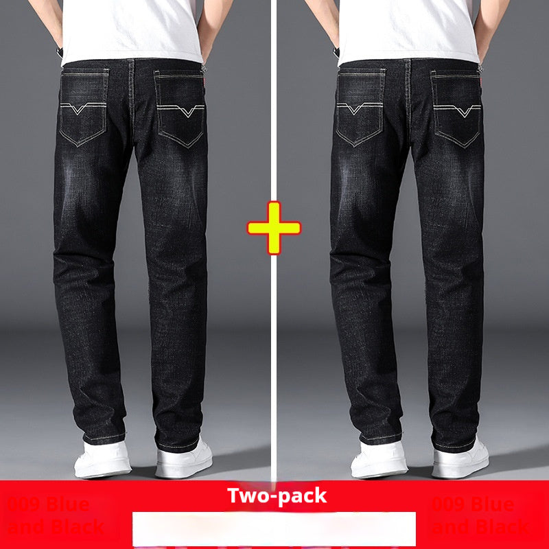 Sommer Dünne Jeans männer Lose Gerade