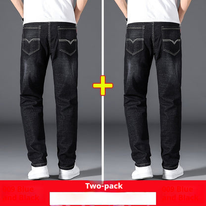 Sommer Dünne Jeans männer Lose Gerade