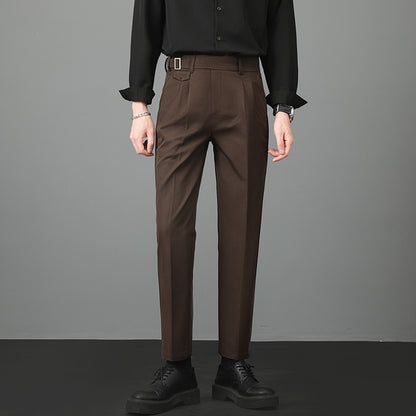 Autumn Men's Suit Pants Slim Fit