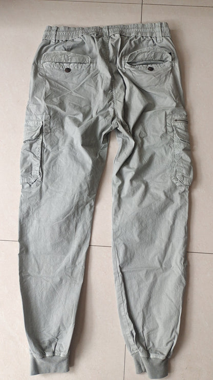 Solid Color Skinny Pants Multi-pocket Men's Working Pants - ARCHSHOPE
