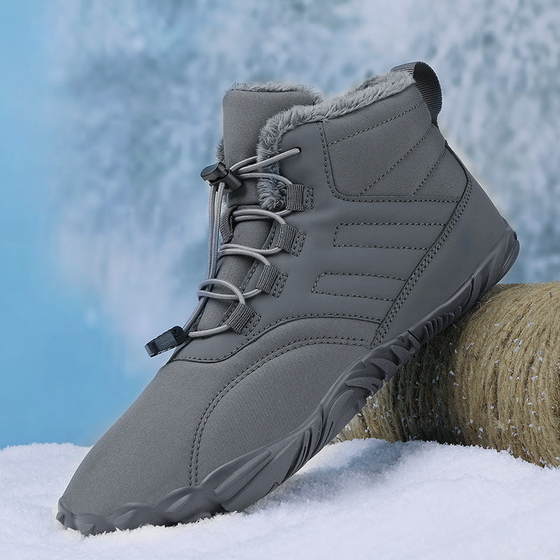 Outdoor Sports Cotton Shoes For Men And Women Winter Warm Slip-on Boots Wear-resistant Anti-ski Thickened Shoes Couple - ARCHSHOPE