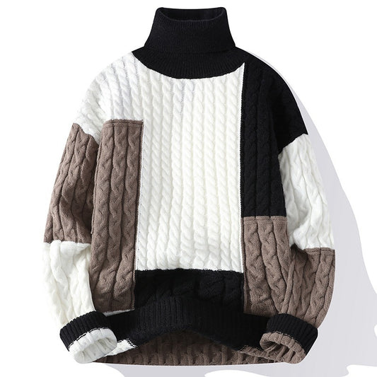 Couple Wear Turtleneck Pullover Thick Sweater Soft Warm Pure Cashmere Simple Bottoming Shirt - ARCHSHOPE