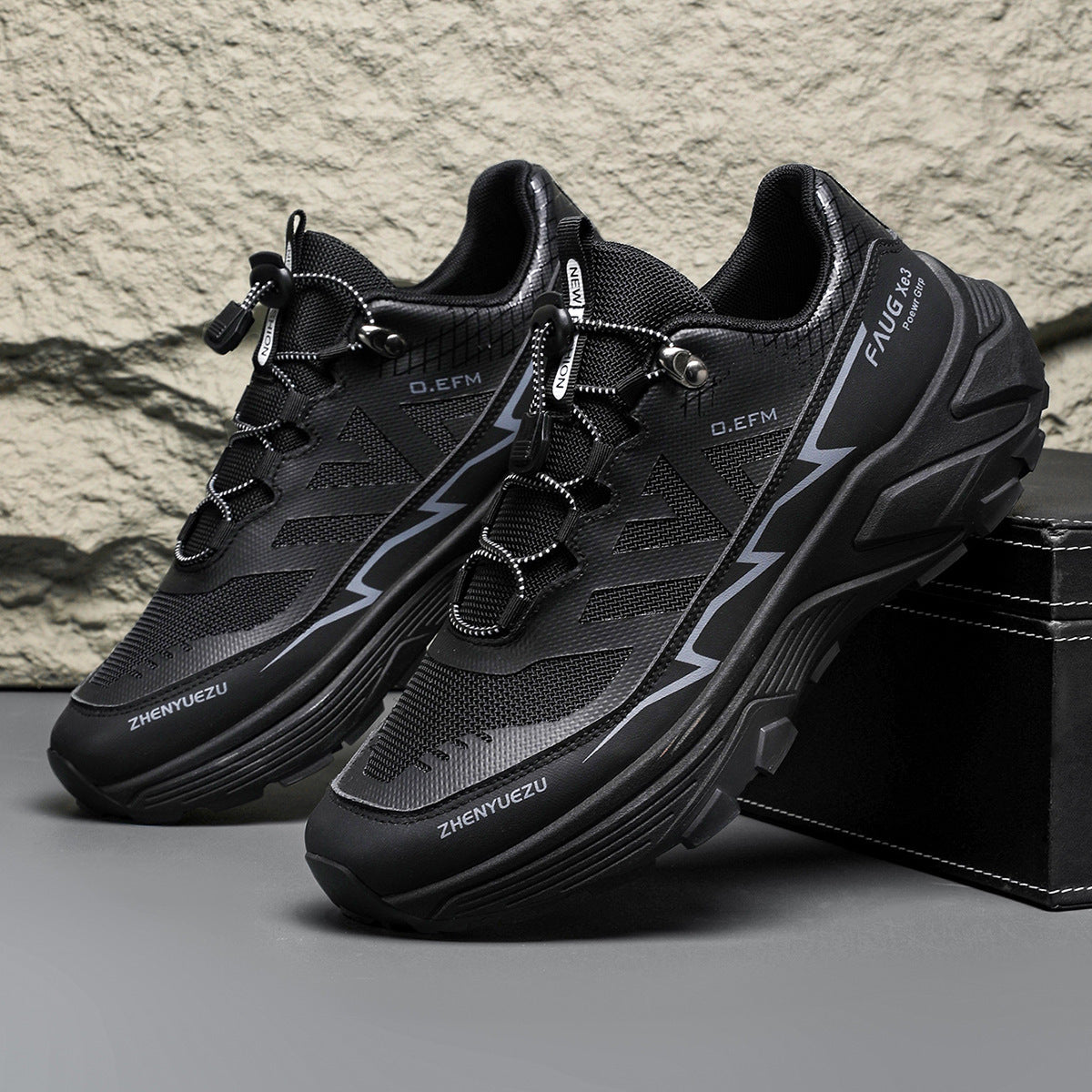 Men Colorblock Sneakers Outdoor Casual Mountaineering Hiking Running Sports Shoes - ARCHSHOPE