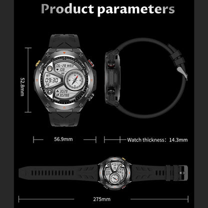 SENBONO GPS Smart Watch Men 1.45'' HD Screen Built-In GPS Altimeter Barometer Compass AI Voice Compatible With Android & IPhone - ARCHSHOPE