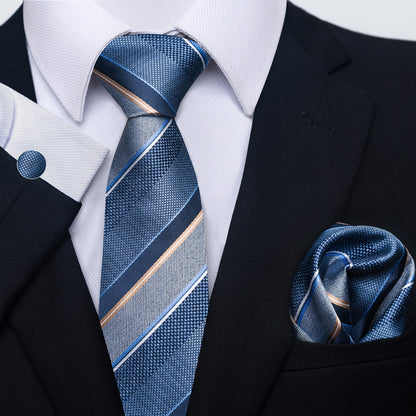 Men's Creative All-match Business Formal Wear Tie Scarf Cuff Buckle Set - ARCHSHOPE