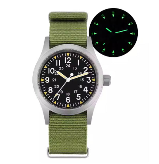 Retro Military Watch With A Quartz Second Hand - ARCHSHOPE