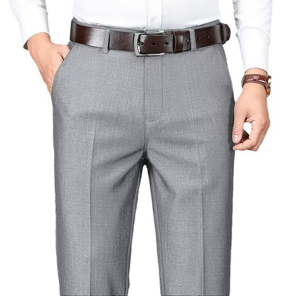 Herren Business Anzughose Drapierte Freizeithose