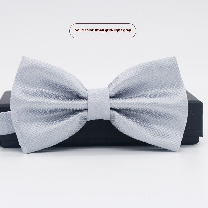 Men's Solid Color Formal Wear Wedding Business Casual Groom Groomsman Bow Tie - ARCHSHOPE