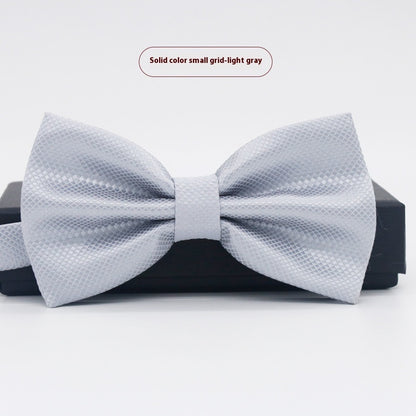 Men's Solid Color Formal Wear Wedding Business Casual Groom Groomsman Bow Tie - ARCHSHOPE