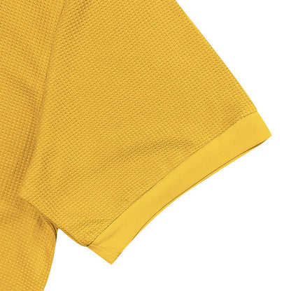 Waffle Short Sleeve Polo Shirt Men's Fashion Summer Lapel Tops - ARCHSHOPE