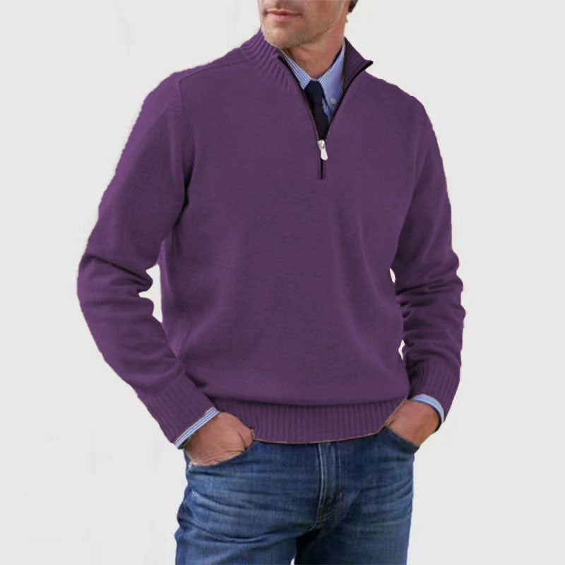 Men's Plus Size Knitwear Zipper - ARCHSHOPE