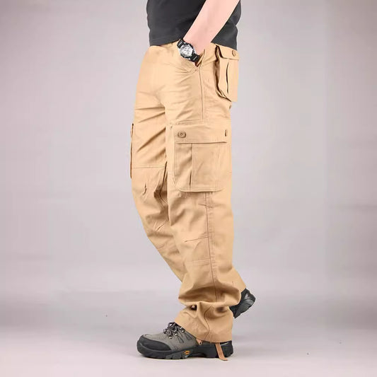 Pantalon de protection du travail ample et décontracté à poches multiples pour homme