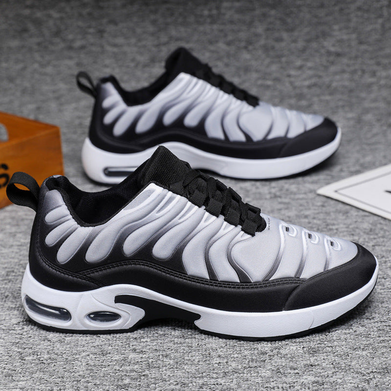 Farbblockierte Sneakers für Herren, personalisierte modische Schnürschuhe mit Luftkissen, Sportschuhe, lässige Laufschuhe für draußen
