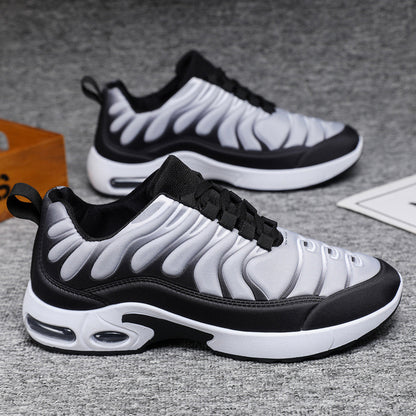Farbblockierte Sneakers für Herren, personalisierte modische Schnürschuhe mit Luftkissen, Sportschuhe, lässige Laufschuhe für draußen