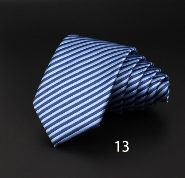 Men's Striped British Gentleman Polyester Fiber Tie - ARCHSHOPE