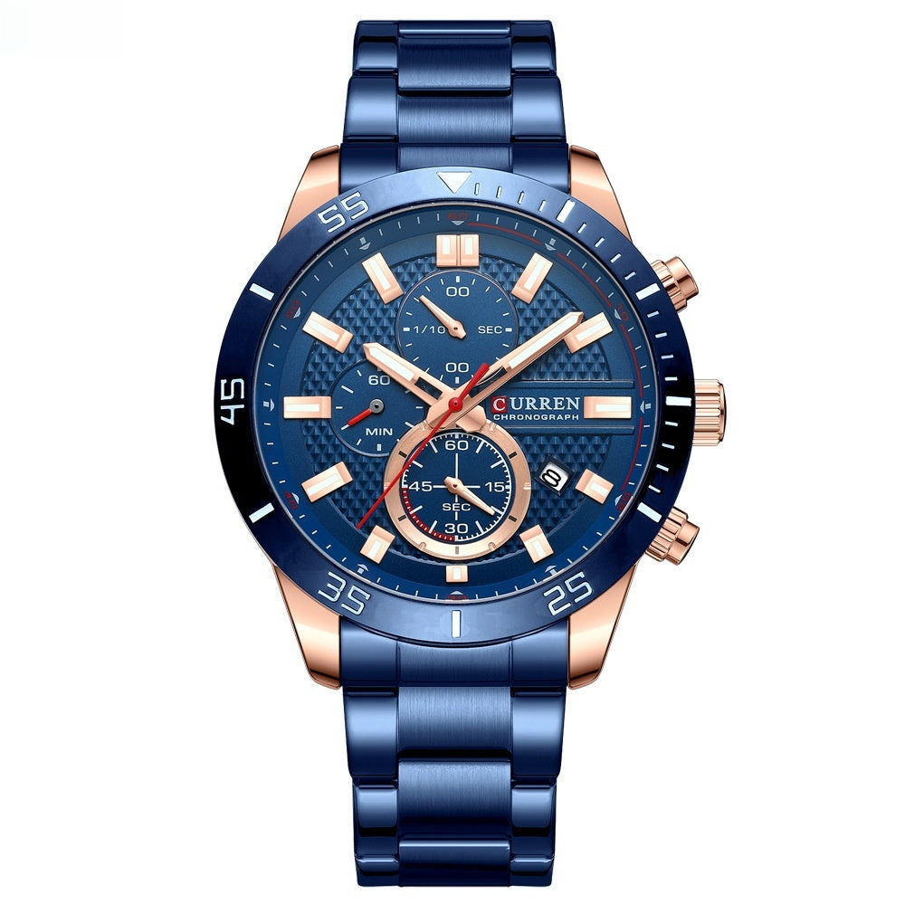 Men's Multifunctional Quartz Waterproof Watch - ARCHSHOPE
