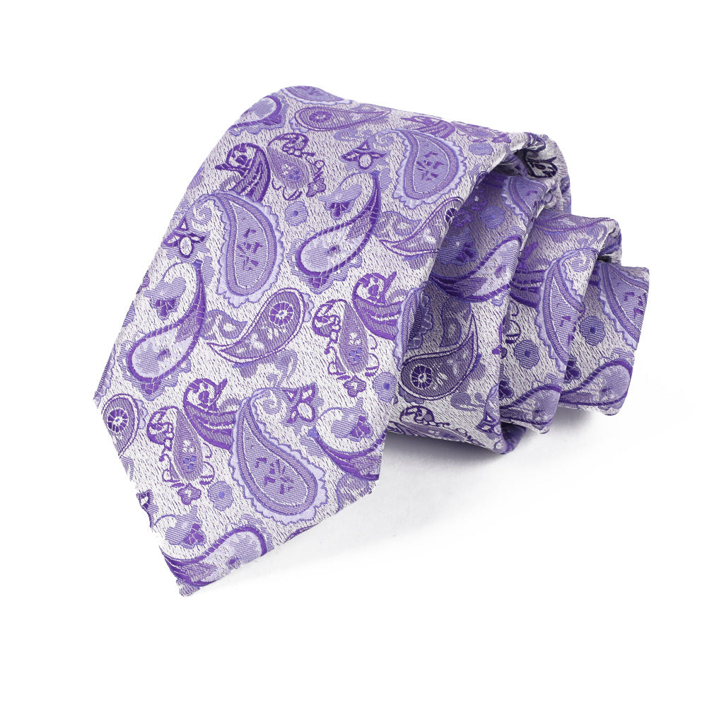 Jacquard-embroidered Cashew Flower Tie - ARCHSHOPE