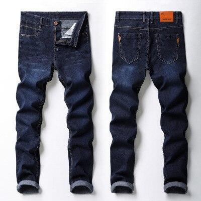 Pantalon en denim extensible droit pour homme