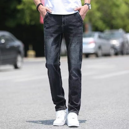 Herren Jeans Dünne Lose Gerade Lässige Lange Hosen