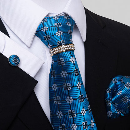 Multi Colored Striped Floral Mens Tie - ARCHSHOPE